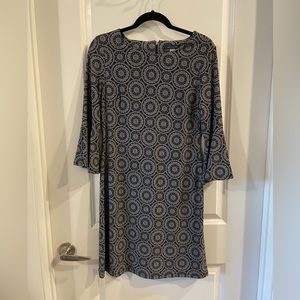 Tommy Hilfiger black and white patterned dress